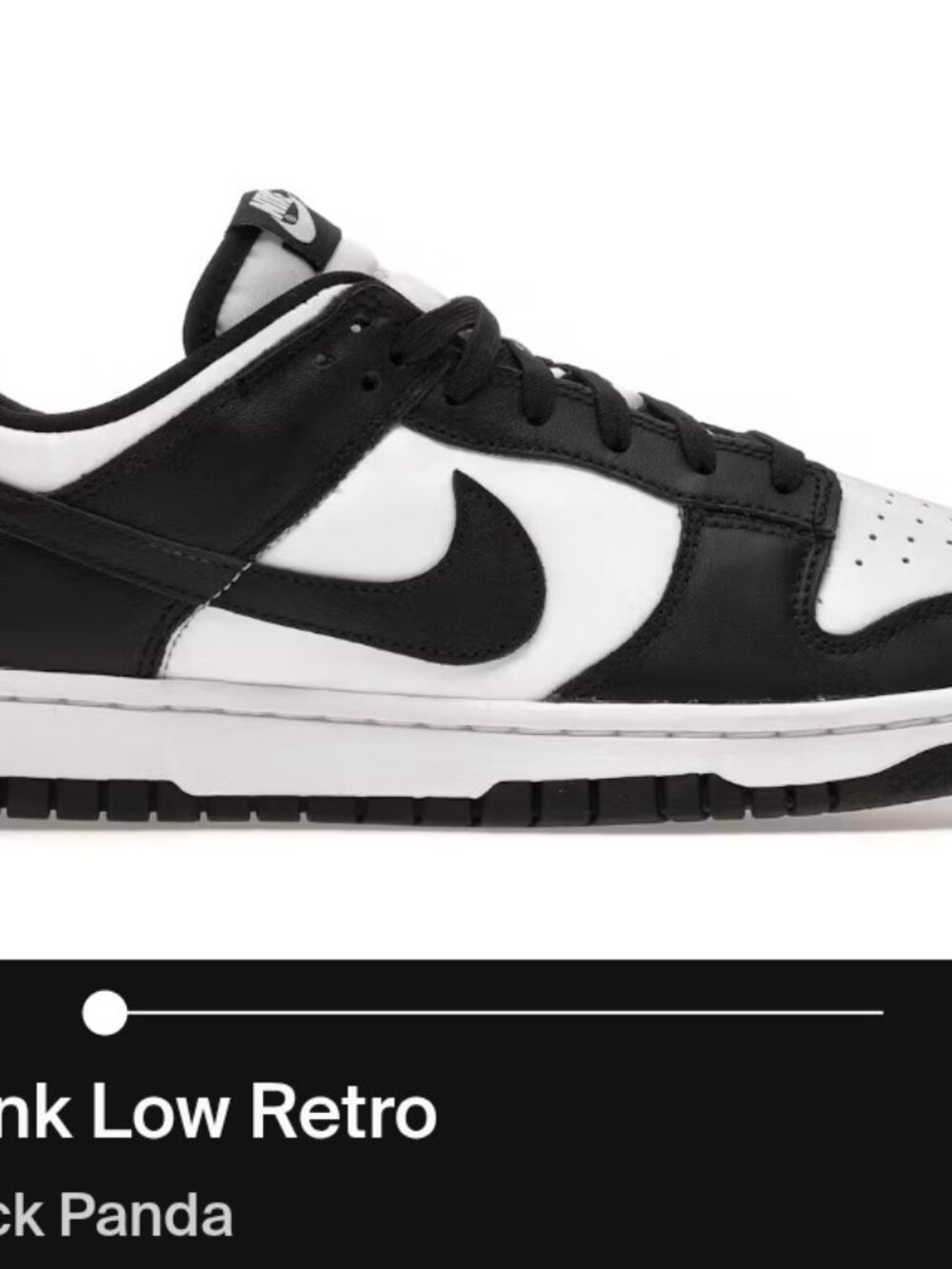 Nike Dunk Low Retro "Panda" (Black/White) – Size 11.5